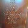 Mahogany sideboard with gold inlay Image 5