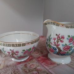 Arklow Famel Rose Sugar & Milk Jug