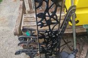 cast iron bench