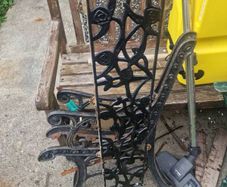 cast iron bench