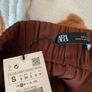 trousers Bnwt Zara wrap over front trousers size small rust brown shade Image 10