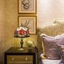 Table Lamp Stained Glass Table Light, Handmade Desk Bedside Table Night Lamp, Antique Art Craft Gifts Lover Kid Living Room Bedroom Study Bookcase Desk Ligh Image 7