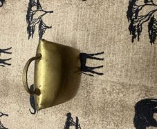 Vintage Brass Cow Bell with Loop Handle
