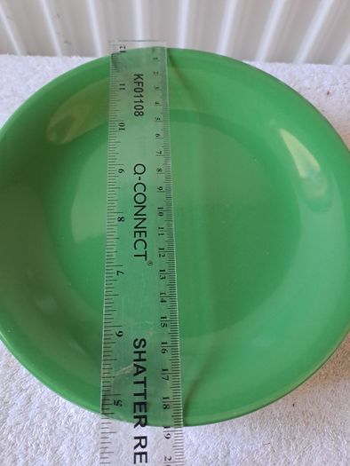 Vintage green John Tams plates