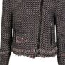 Zara tweed biker style jacket Image 2