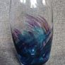 Jerpoint ,hand blown,Tulip Vase,Heather design Image 2