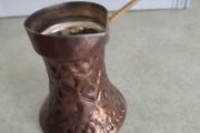 Traditional Turkish Copper Coffee Pot, Handmade Authentic Engraved Copper, Arabic, Bosnian and Unique Pot