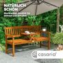 Garden Bench 3 Seater Weatherproof, with picnic table, eucalyptus wood Image 4