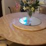marble table and six chairs Image 2