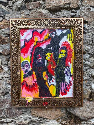 Easy to manipulate original acrylic painting