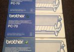 3 Brother Pc-70 Printing Cartiridges