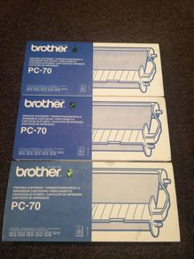 3 Brother Pc-70 Printing Cartiridges