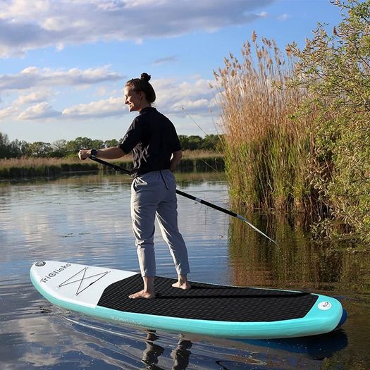 Inflatable Stand Up Paddle Board SUP Inflatable Paddle Board 10ft Surfing Board Kit for Adults, Premium Surfboard Complete Kit with Adjustable Paddle Hand Pump Fin Leash Backpack (FREE POSTAGE)