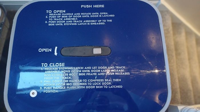 Ryanair Boeing 737 Forward Access Avionics Hatch Table Authentic Aircraft Panel