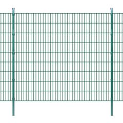 2D Garden Fence Panels & Posts 2008x1830 mm 36 m Green