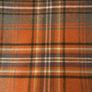 Rustic burnt orange tartan plaid  curtains 90x90 inches  excellent condition Image 2