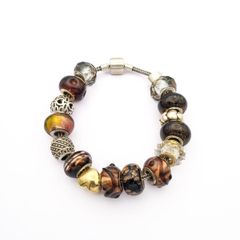Vintage Rhona Sutton Designer Silver Charm Bracelet