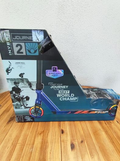 Invert Journey 2 rainbow stunt scooter with box