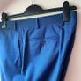 New Louis Copeland Canali Blue Wool Trousers 34R Image 6