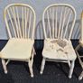 Antique Painted Pine Kitchen Chairs Image 2