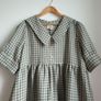 Pure Linen Gingham Dress Size Xl Image 6