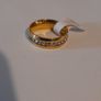 14ct Gold plated diamond ring size 7 Image 2