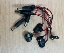 9V Battery Connector to DC 5.5x2.1mm Cable Set 5pcs