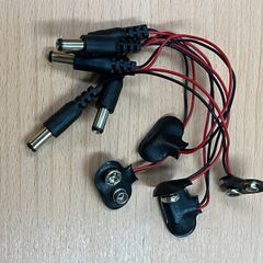 9V Battery Connector to DC 5.5x2.1mm Cable Set 5pcs