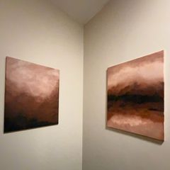 Original hand painted abstract painting on canvas