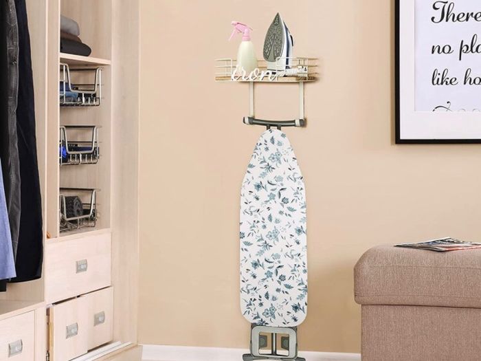 Ironing Board Hanger Wall Mount - Laundry Room Iron and Ironing Board Holder (MULTIPLE COLOURS)