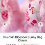 New Blushkin Blossom Bunny Bag Charm Image 2