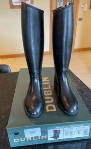 Horse riding boots and back brace