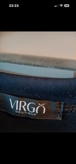 Virgos navy dress with side tie - suit 12-14