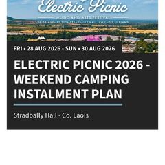 2 weekend EP tickets with 2 early availability tickets  for sale