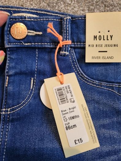 River Island baby girl ripped jeans