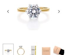 Solitaire round 2ct lab grown diamond