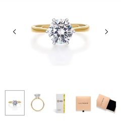 Solitaire round 2ct lab grown diamond