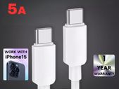 Type C to Type C Cable USB C Fast Charger Lead Long For iPhone Samsung Huawei