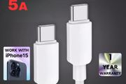 Type C to Type C Cable USB C Fast Charger Lead Long For iPhone Samsung Huawei
