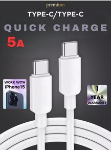 Type C to Type C Cable USB C Fast Charger Lead Long For iPhone Samsung Huawei
