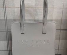 Icon Bags & Signature Bags | Women Ted Baker Seaconsmall Crosshatch Icon Bag Light Grey