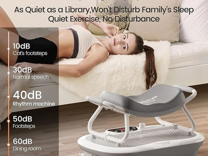 3D Vibration Plate Fitness Chair High-Frequency Vibration Platform with 150 Speeds, Folding Home Exercise Machine for Full Body Workout & Weight Loss, Max Load 150kg