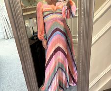 oasis pleated wedding guest dress