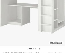 IKEA LOFTBED, with storage, drawers , desk and wardrobes