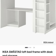 IKEA LOFTBED, with storage, drawers , desk and wardrobes