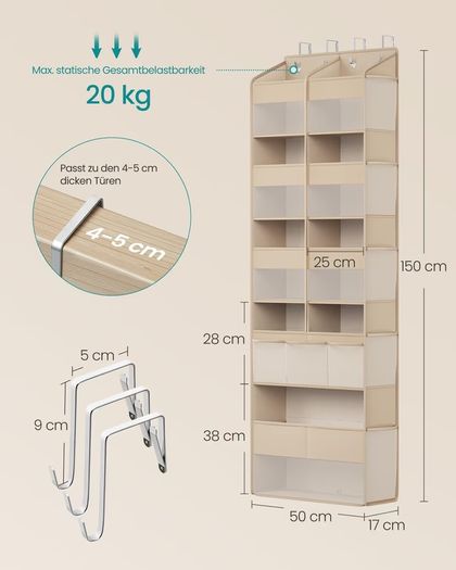Brand New SONGMICS Door Hanging Organizer 9 Compartments