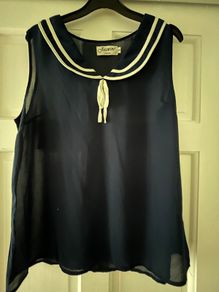 Jasmine Navy Top