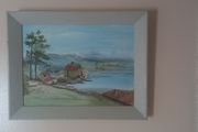 Nice Vintage (1986) framed &amp; signed Painting