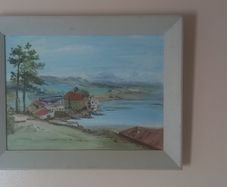 Nice Vintage (1986) framed & signed Painting