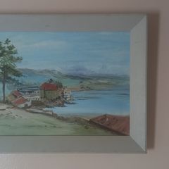 Nice Vintage (1986) framed & signed Painting
